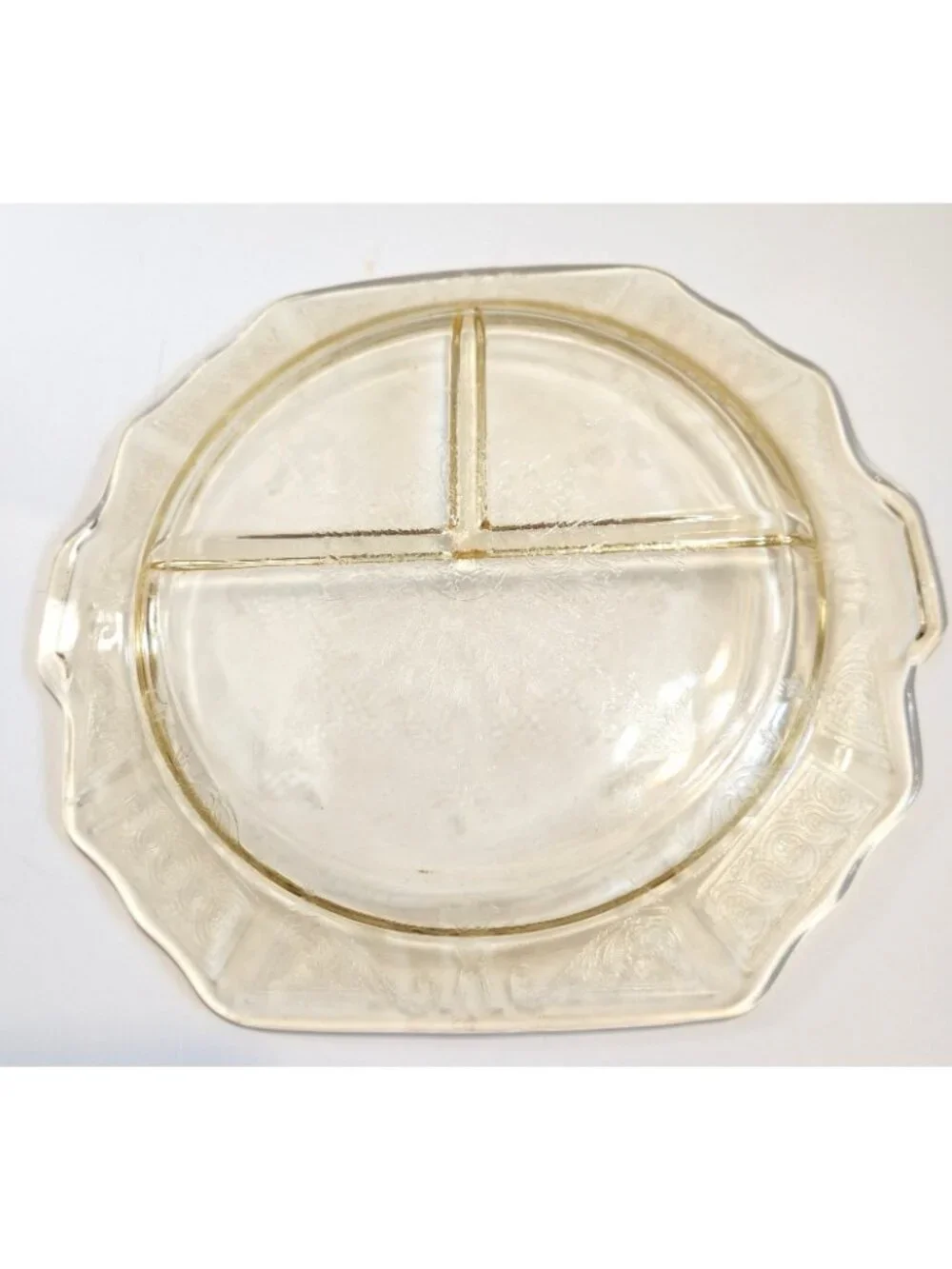 Anchor Hocking PRINCESS Yellow Depression Glass 10.25